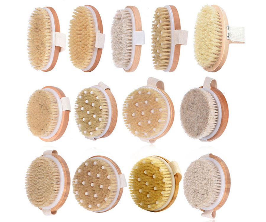 various bamboo bath brushes