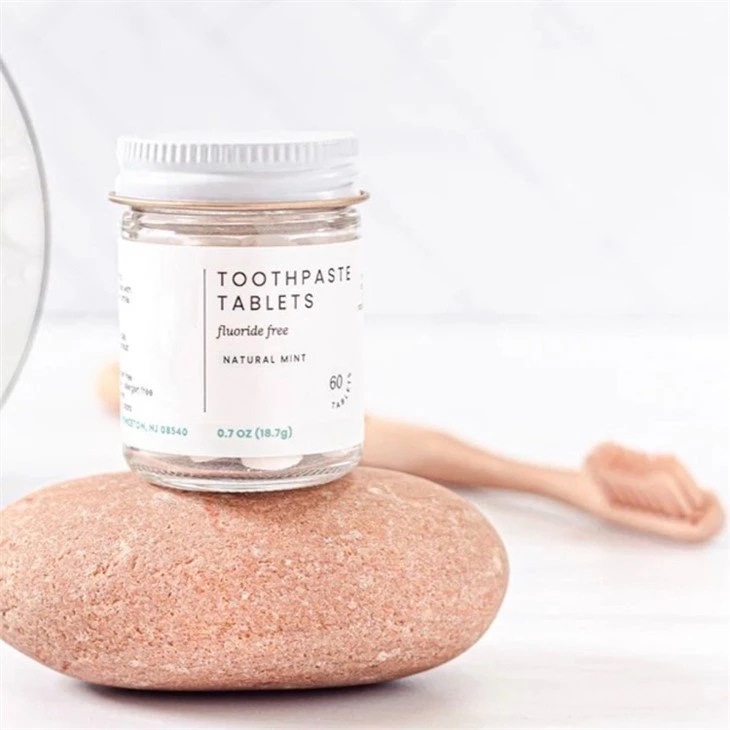 Natural Chewable Fluoride Free Toothpaste Tablets