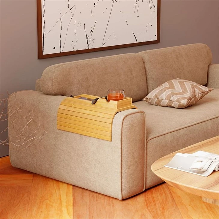 Bamboo Couch  Armrest Tray Organizer